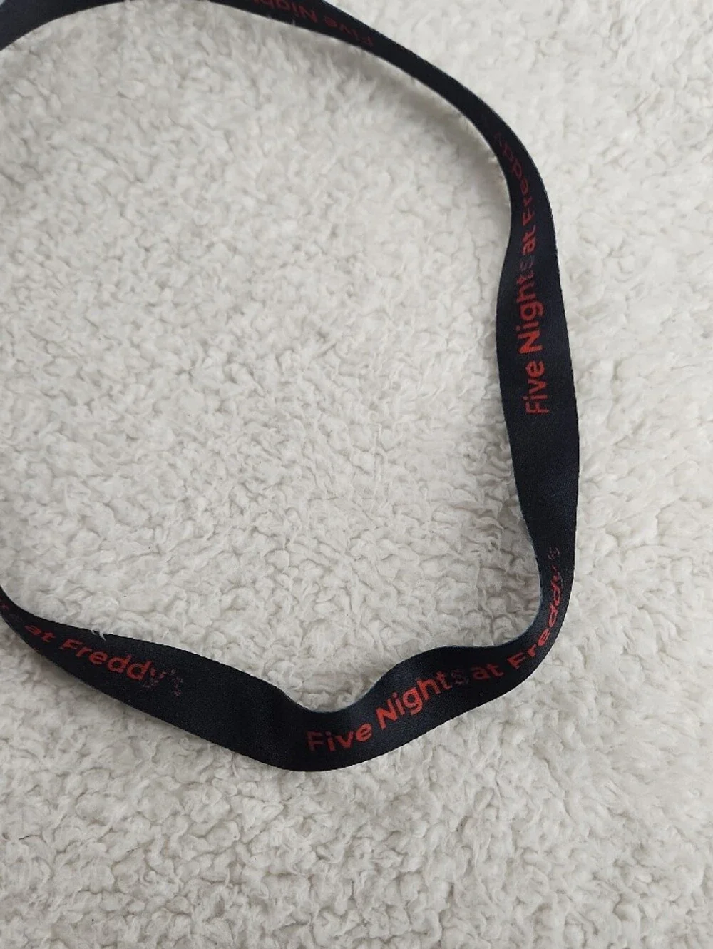 Foxy Five Nights At Freddys Black Red Character Lanyard with Badge Holder